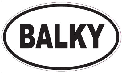 BALKY - Oval Magnet