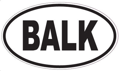BALK - Oval Sticker
