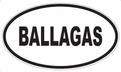 BALLAGAS - Oval Magnet