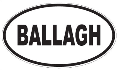 BALLAGH - Oval Magnet