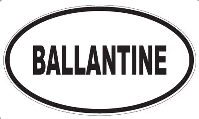 BALLANTINE - Oval Magnet