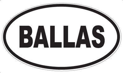 BALLAS - Oval Magnet