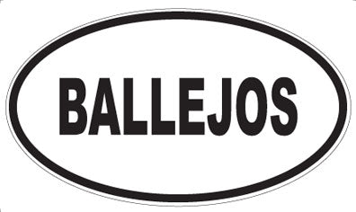 BALLEJOS - Oval Magnet