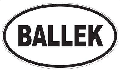 BALLEK - Oval Magnet