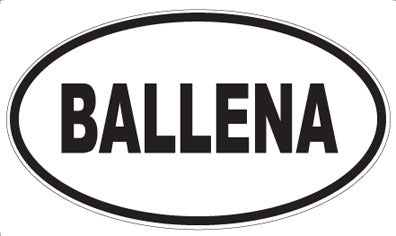 BALLENA - Oval Magnet