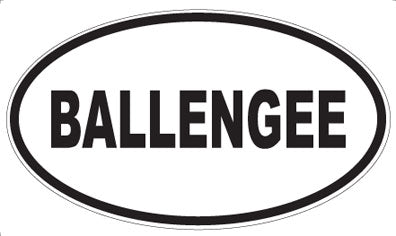 BALLENGEE - Oval Magnet