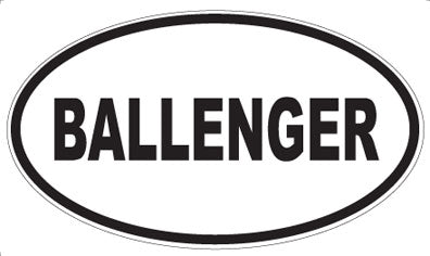 BALLENGER - Oval Magnet