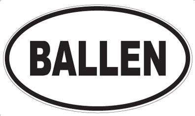 BALLEN - Oval Magnet