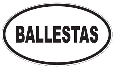 BALLESTAS - Oval Magnet