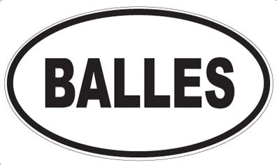 BALLES - Oval Magnet