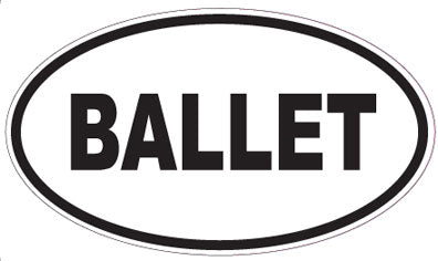 BALLET - Oval Sticker