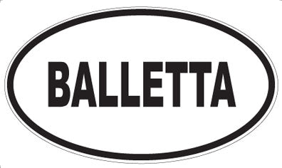 BALLETTA - Oval Magnet