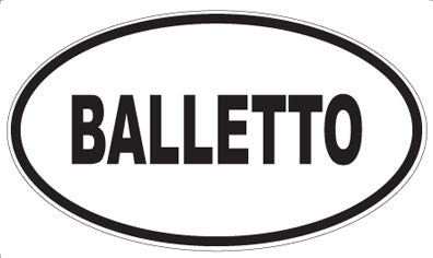 BALLETTO - Oval Magnet