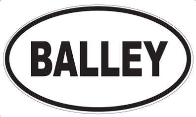 BALLEY - Oval Magnet
