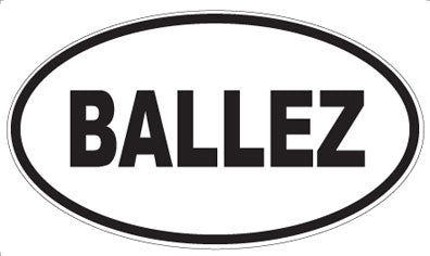 BALLEZ - Oval Magnet