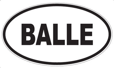 BALLE - Oval Magnet