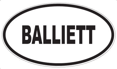BALLIETT - Oval Magnet