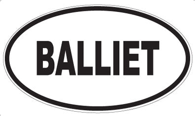 BALLIET - Oval Magnet