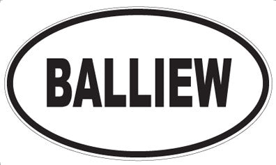 BALLIEW - Oval Magnet