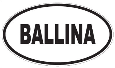 BALLINA - Oval Magnet