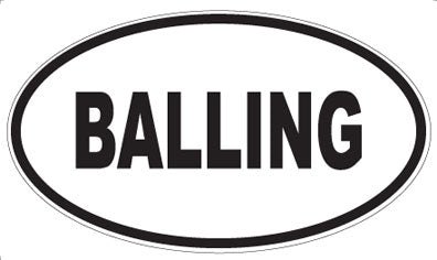BALLING - Oval Sticker