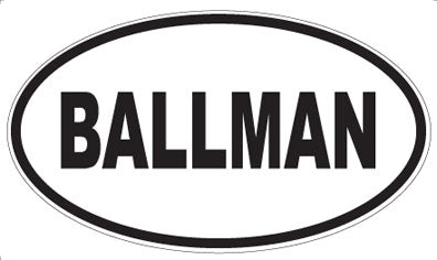 BALLMAN - Oval Magnet