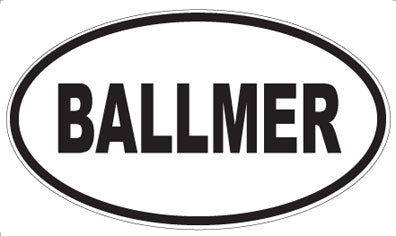 BALLMER - Oval Magnet