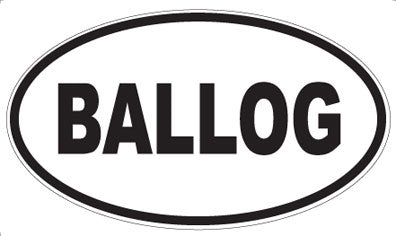 BALLOG - Oval Magnet