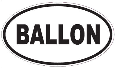 BALLON - Oval Sticker