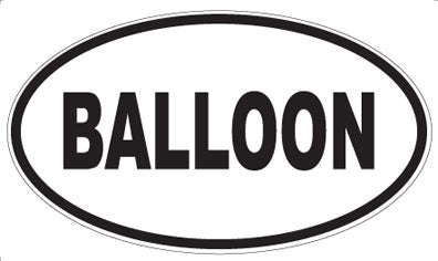 BALLOON - Oval Magnet