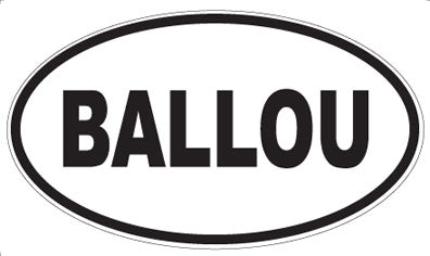 BALLOU - Oval Magnet