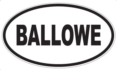 BALLOWE - Oval Magnet