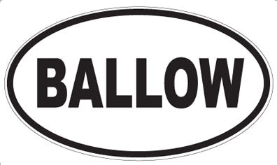 BALLOW - Oval Magnet