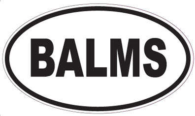 BALMS - Oval Sticker