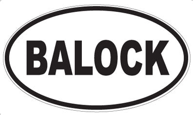 BALOCK - Oval Magnet