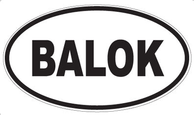 BALOK - Oval Magnet