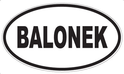 BALONEK - Oval Magnet