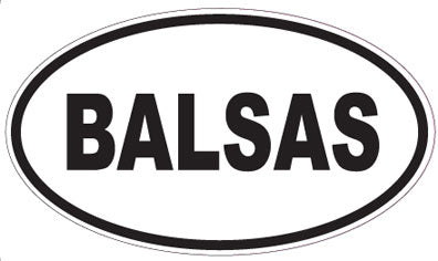 BALSAS - Oval Sticker