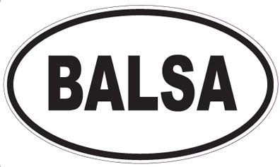 BALSA - Oval Magnet