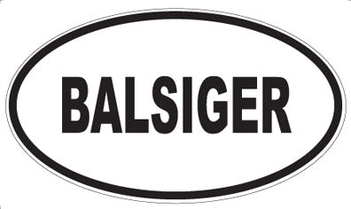BALSIGER - Oval Magnet