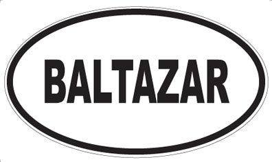 BALTAZAR - Oval Magnet