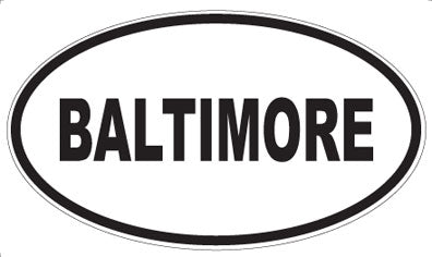 BALTIMORE - Oval Magnet