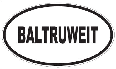 BALTRUWEIT - Oval Magnet
