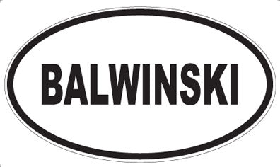 BALWINSKI - Oval Magnet