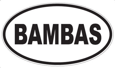 BAMBAS - Oval Magnet