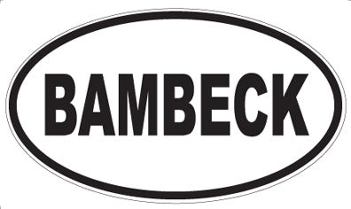 BAMBECK - Oval Magnet