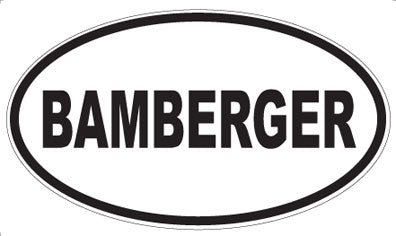 BAMBERGER - Oval Magnet