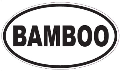 BAMBOO - Oval Sticker