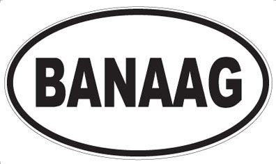 BANAAG - Oval Magnet