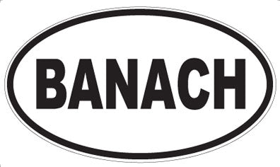 BANACH - Oval Magnet